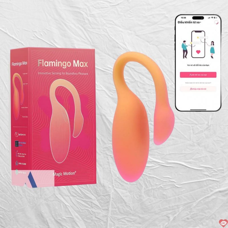 Trứng rung thiên nga điều khiển qua App Magic Motion Flamingo Max