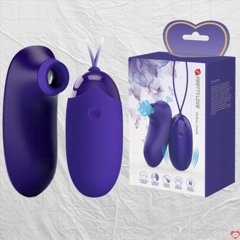 Máy hút âm vật mini kèm trứng rung Pretty Love Orthus Youth