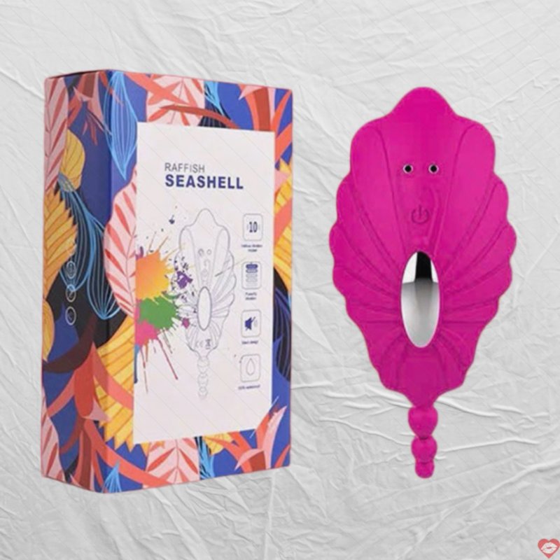 Trứng rung dán quần lót Raffish Seashell điều khiển từ xa