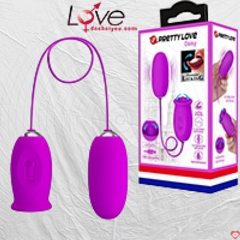 Trứng rung và liếm 2 đầu PrettyLove Daisy kích thích cao độ
