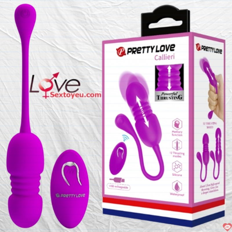 Trứng rung thụt điều khiển từ xa Prettylove Callieri