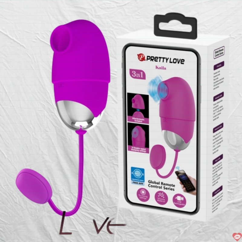 Trứng rung táp cực mạnh kết nối app Prettylove Kaila