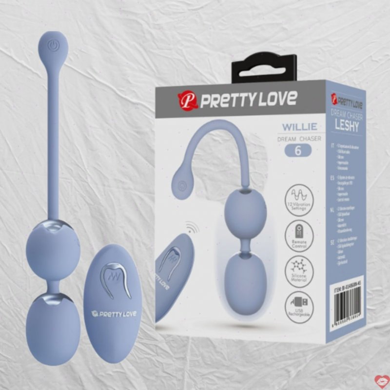 Trứng rung cao cáp Prettylove Willie điều khiển từ xa