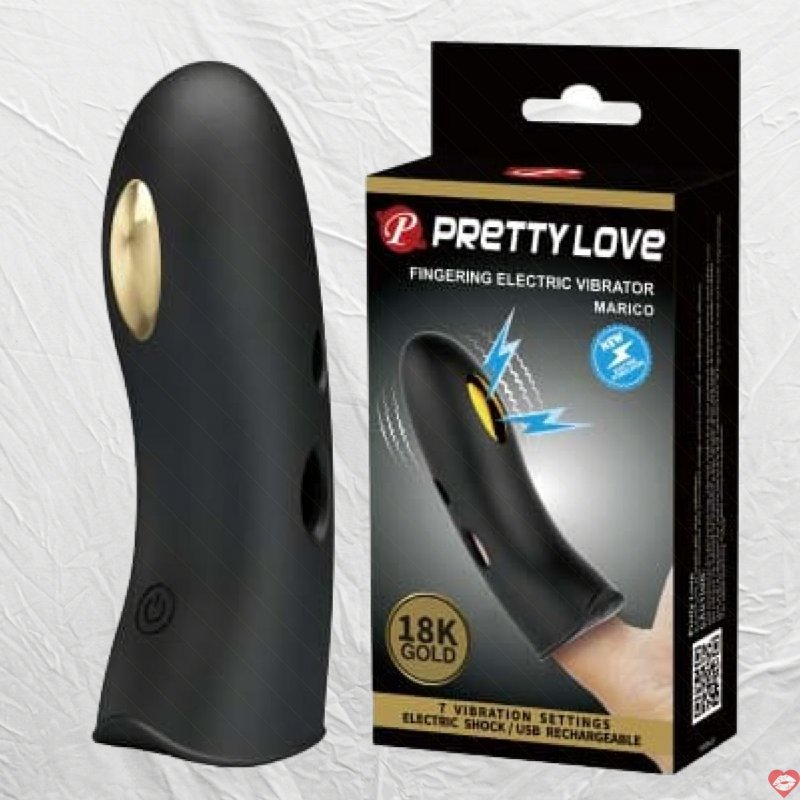 Sextoy ngón tay rung cao cấp Baile Gold 18k Electric Marico