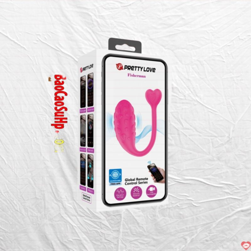Trứng Rung Prettylove APP Fisherman - Sần Hiện Đại, Thông Minh 