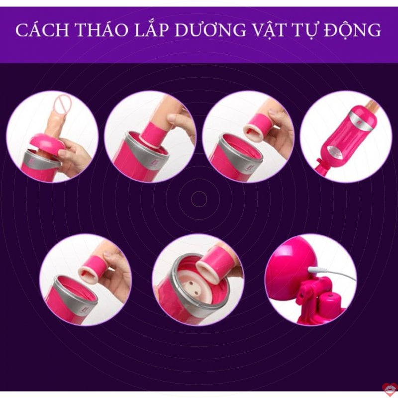 Dương vật giả tự động Augus kích thích cực mạnh cho nữ, thỏa mãn 