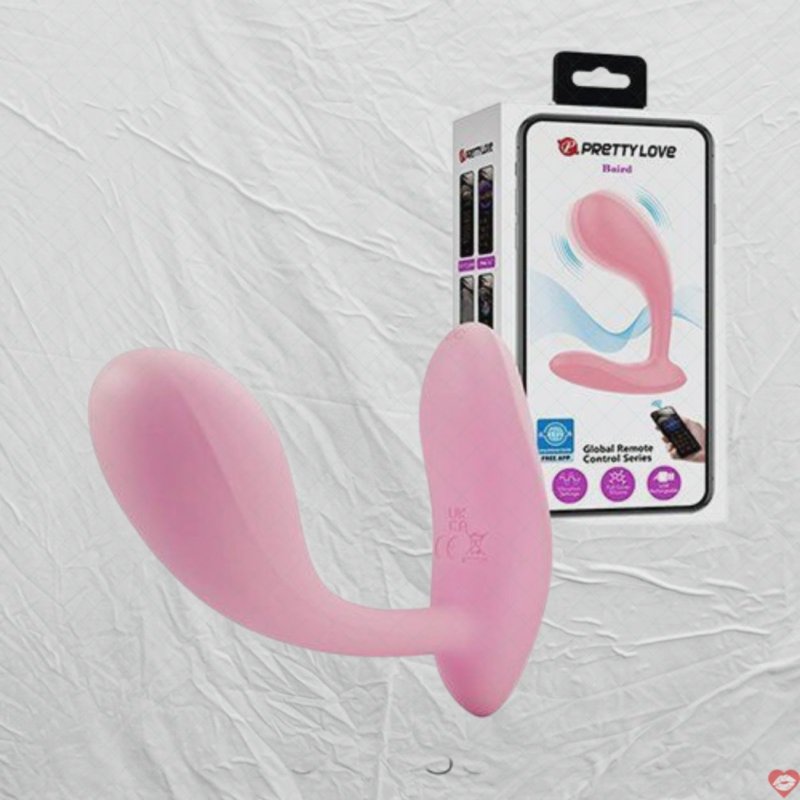 Máy rung điểm G Prettylove Baird điều khiển app, trứng rung không dây 