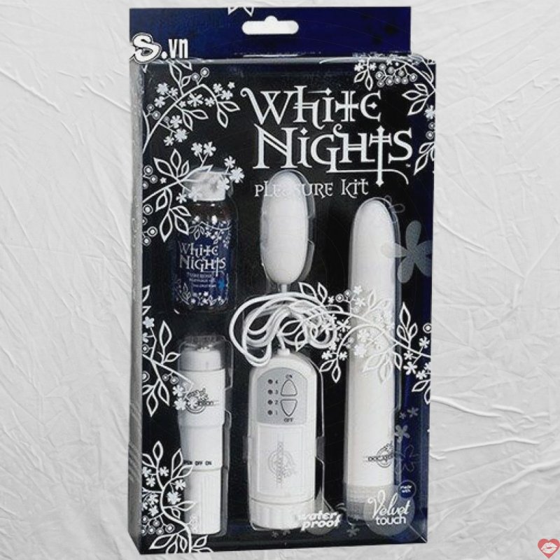 Bộ Kit Mát Xa Doc Johnson White Nights Cao Cấp Tăng Khoái Cảm 