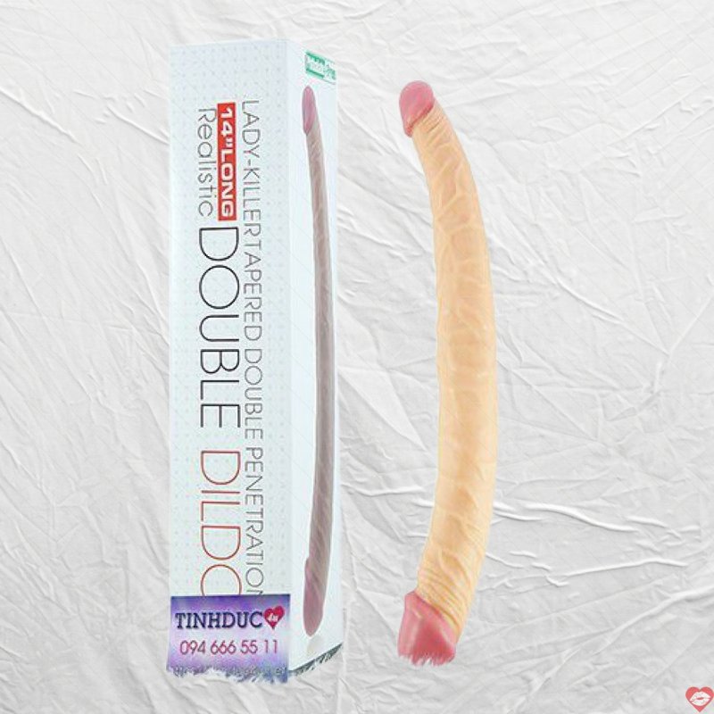Dương vật giả 2 đầu cho les Lovetoy Double cao cấp mềm mịn
