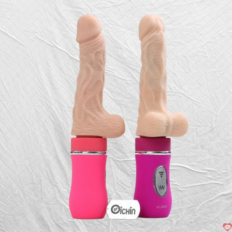 Ailighter cao cấp silicone siêu mềm mịn kích thích rung thụt tỏa nhiệt 