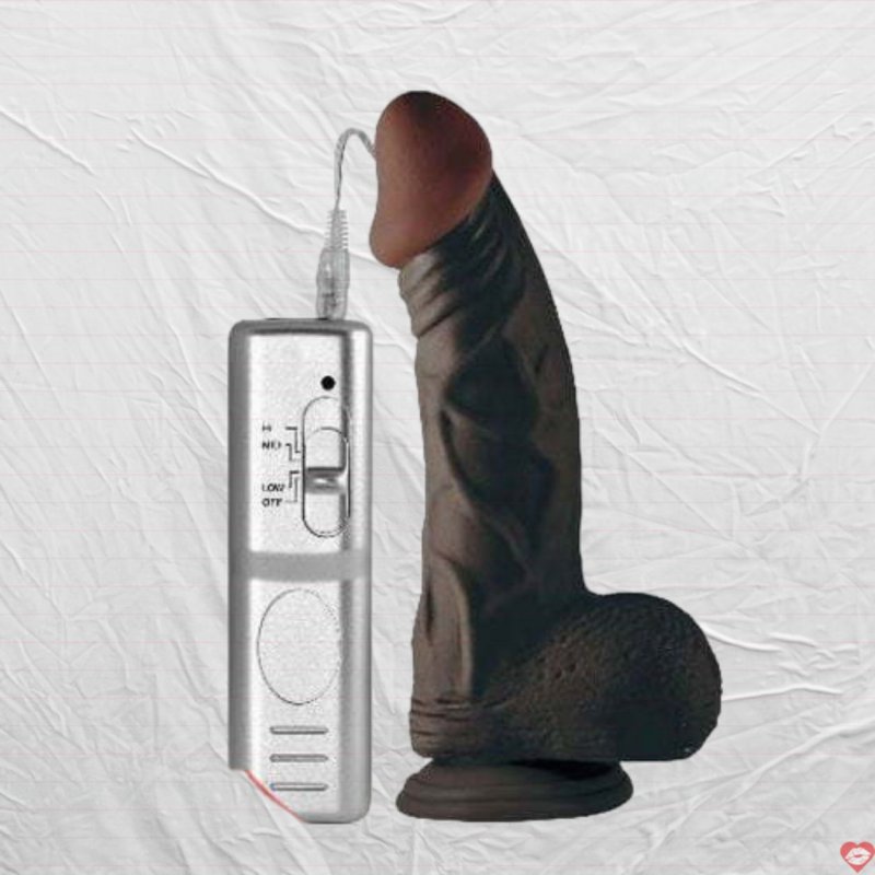 Dương Vật Giả Đóng Tường Hiệu Lovetoy Với Nước Da Đen - SHP409