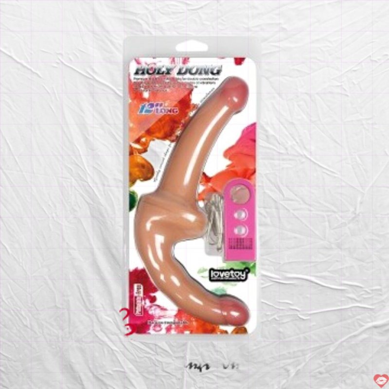 Dương vật 2 đầu siêu mềm có rung Lovetoy Holy Dong