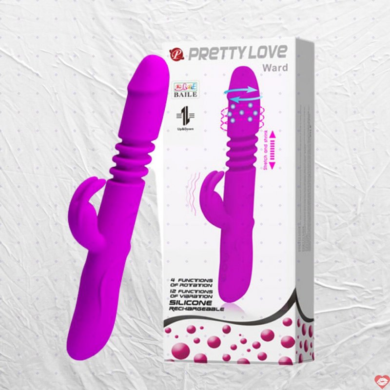 Dương Vật Giả Pretty Love Ward Rung Thụt Đa Năng Pin Sạc