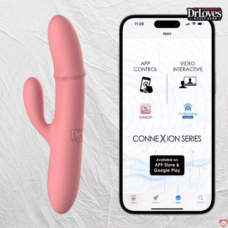 Dương Vật Giả Svakom Mora Neo Rung Nhánh + Bi Lăn