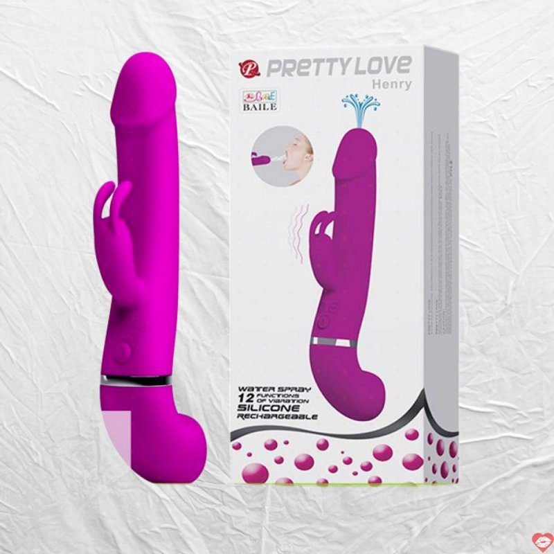 Dương vật giả phun nước Pretty Love Henry