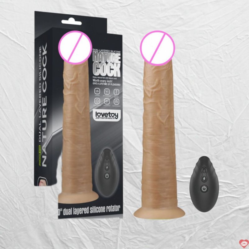 Dương vật giả hàng khủng gắn tường rung ngoáy Lovetoy Nature Cock 10