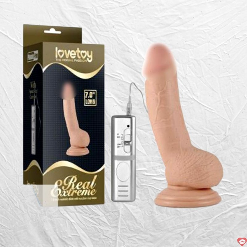 Dương vật giả gắn tường có rung Lovetoy Real Extreme 7