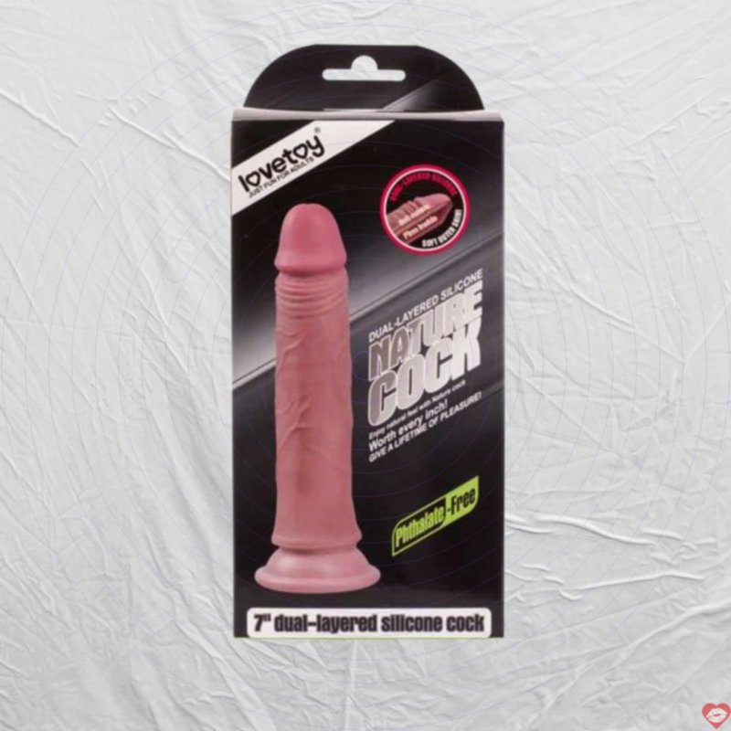 Dương Vật Silicon 2 Lớp Gắn Tường Lovetoy