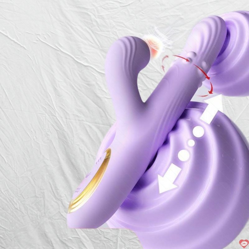 Dương vật giả Mizzzee Nashi hút rung bi xoay thụt Silicone