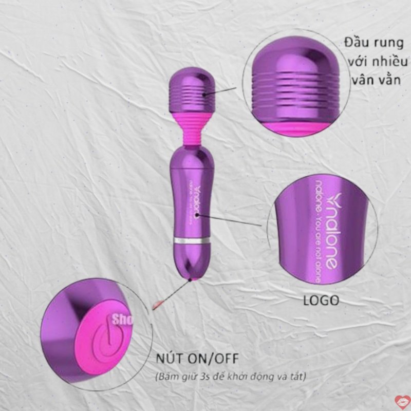 Chày rung mini Nalone Roma cao cấp Thiết kế sang trọng, hiệu quả 
