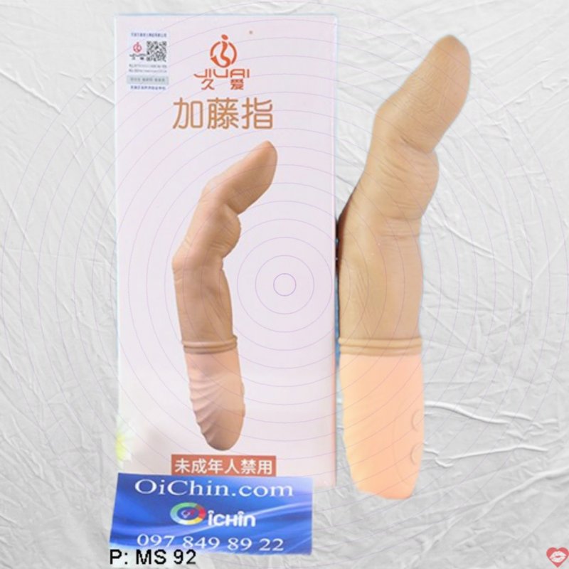 Ngón tay rung JIUAI mạnh mẽ tỏa nhiệt nồng ấm như thật