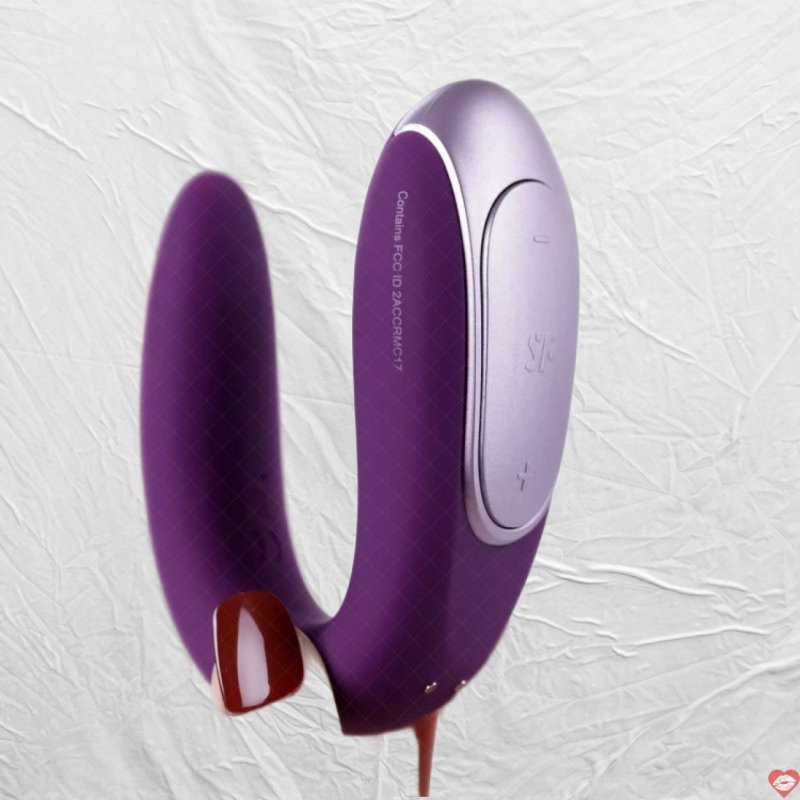 Satisfyer Double Fun máy rung 2 đầu kết nối app điều khiển từ xa