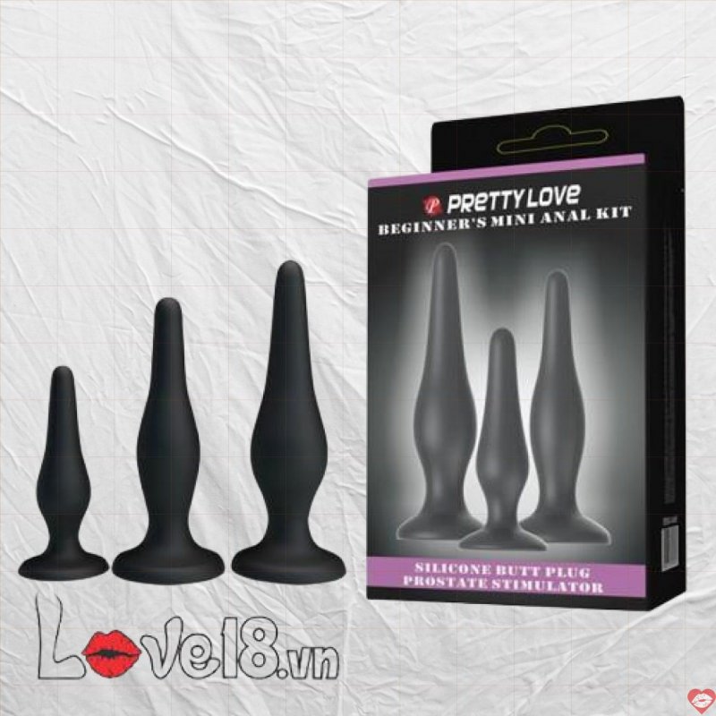 Bộ 3 Phích Thông Hậu Môn Mini Mềm Mại Prettylove