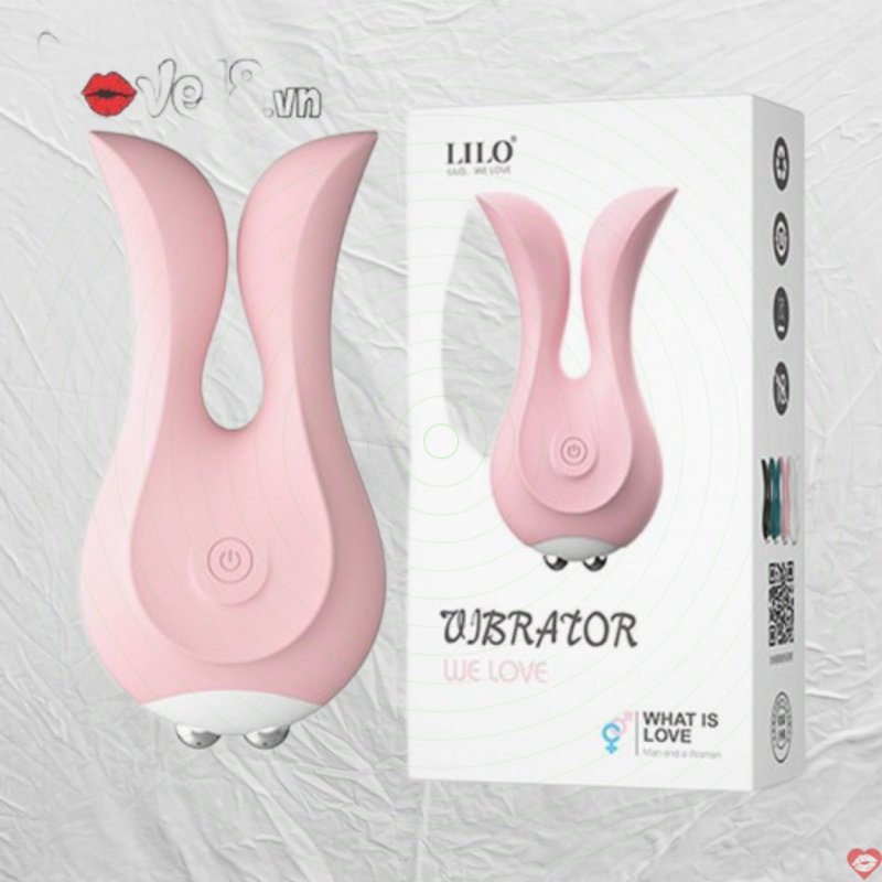 Máy rung massage âm vật và âm đạo hình tai thỏ Lilo