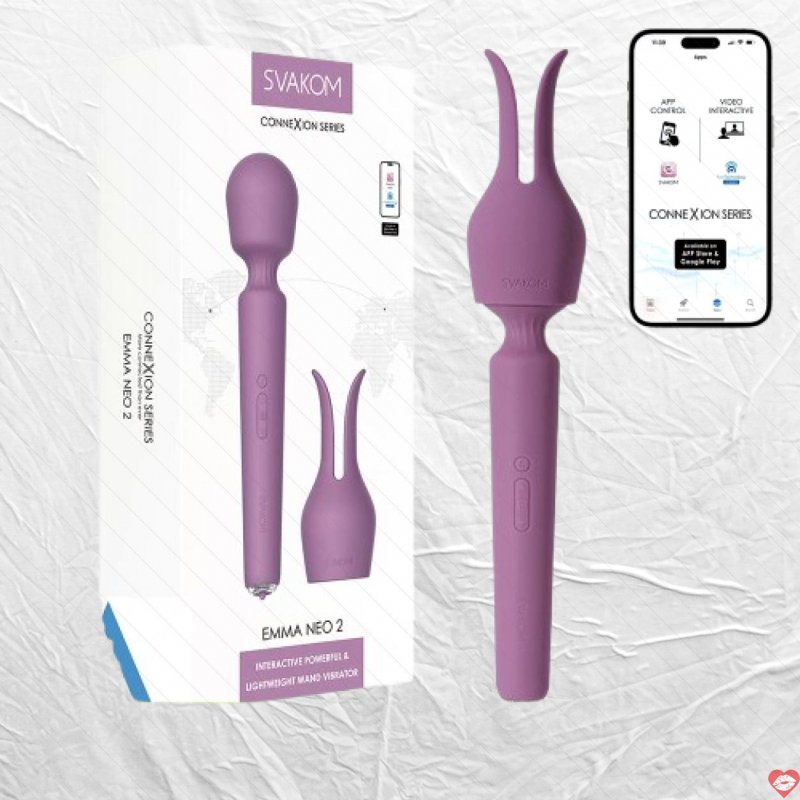 Chày rung cao cấp có sưởi ấm kết nối App Svakom Emma Neo 2