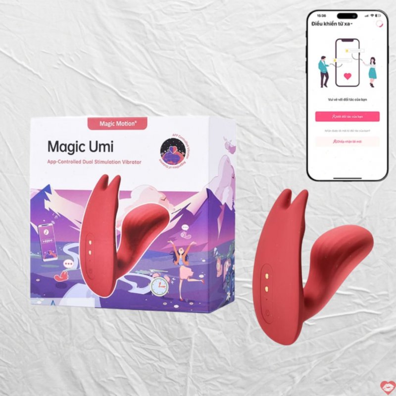 Sex toy nữ massage vùng kín điều khiển từ xa qua App Magic Motion Umi
