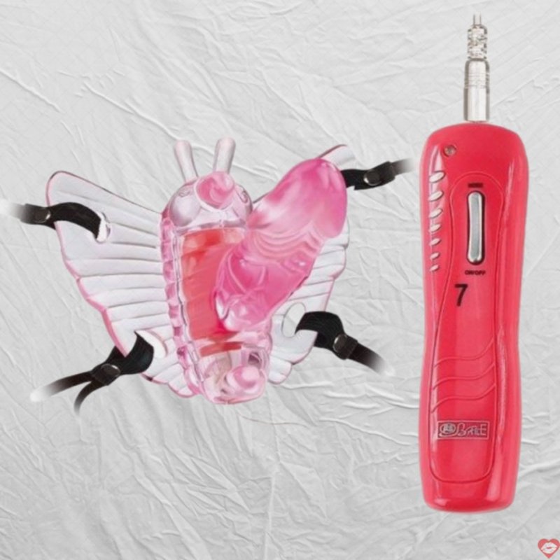 Máy rung vùng kín có dây đeo Pretty Love Butterfly Mini