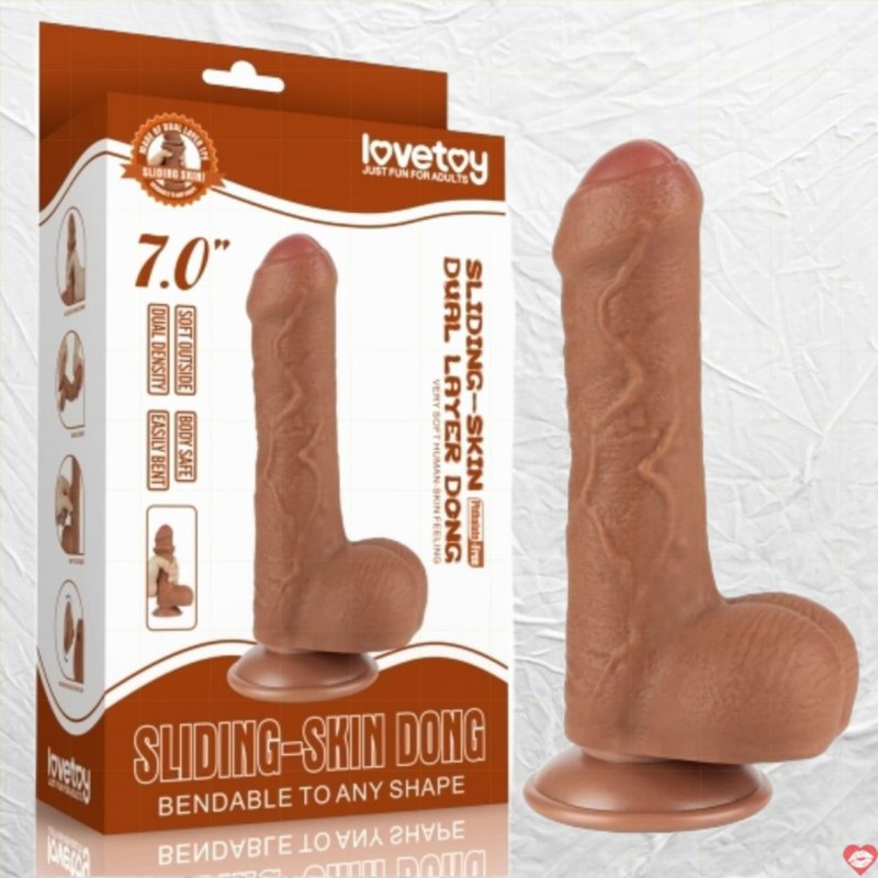 Dương vật Lovetoy 2 lớp tuột da lên xuống như thật