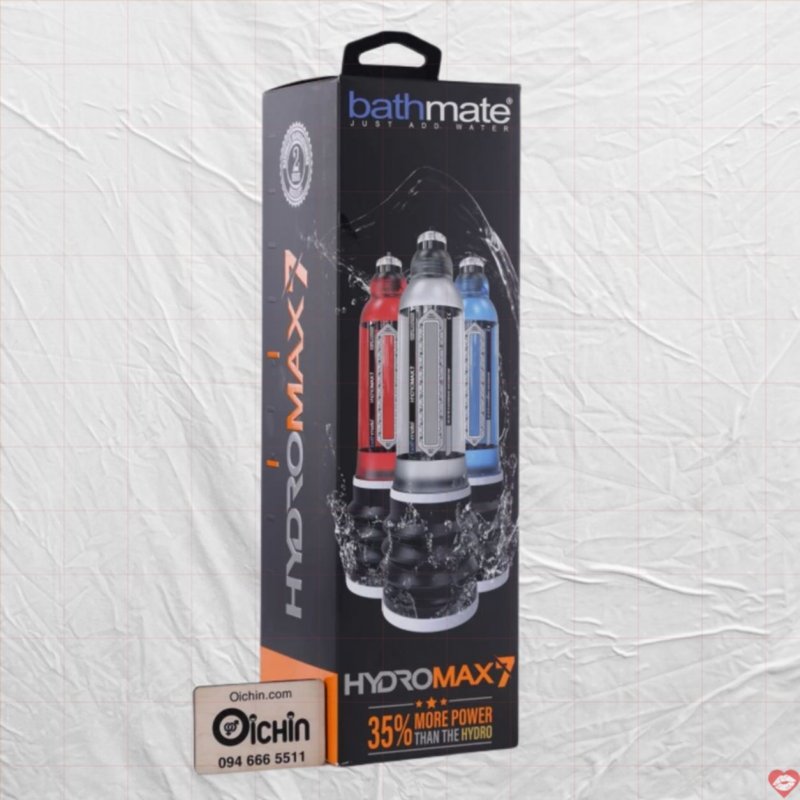 Máy tập thủy lực Bathmate Hydromax 7 Brilliant tăng kích thước hiệu quả 