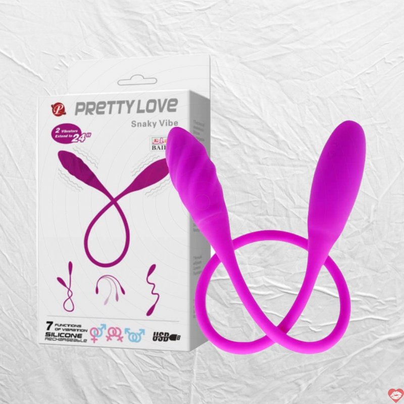 Trứng rung 2 đầu Pretty Love Snaky Vibe, siêu mượt, kích thích 