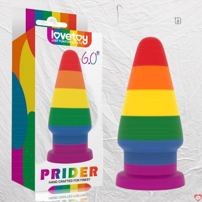 Phích cắm hậu môn đa sắc Lovetoy Prider 6.0