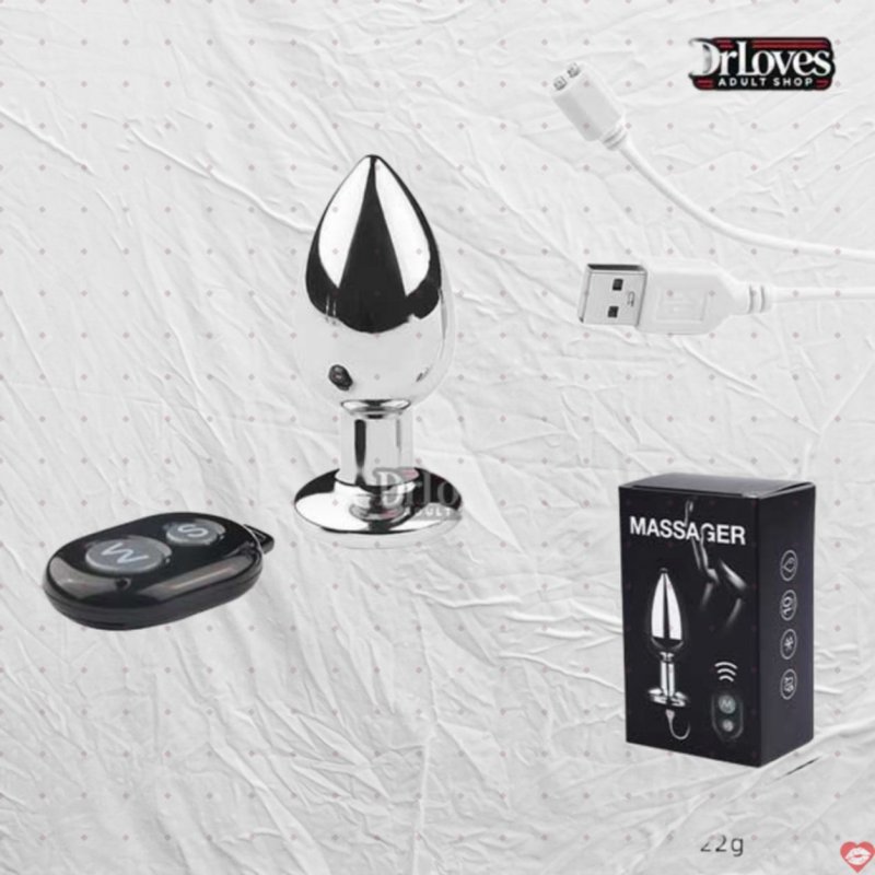 Phích Cắm Hậu Môn Inox Massager Có Rung + ĐKTX