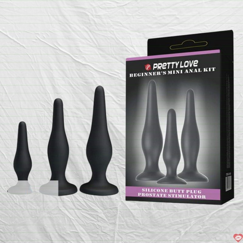 Bộ 3 Butt Plug Gắn Tường Silicone Mềm Mại - Khuyến Mãi Hot 