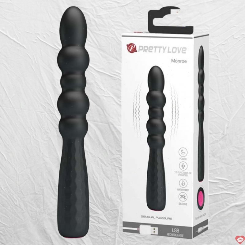 Thụt hậu môn và âm đạo Prettylove Monroe uốn khớp rung 12 chế độ
