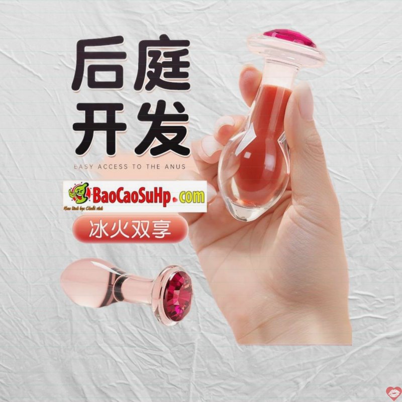 Thụt hậu môn và âm đạo 2in1 Thủy tinh nhỏ gọn Mizzzee TinyZZ
