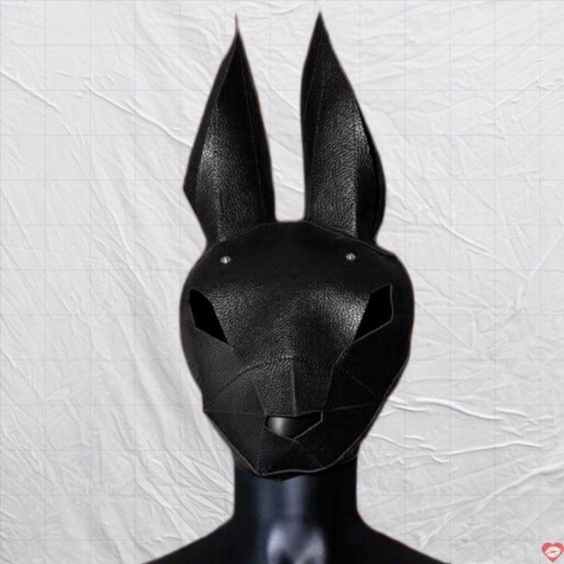 Mặt nạ thỏ đen cosplay cực ngầu chất liệu cao cấp 