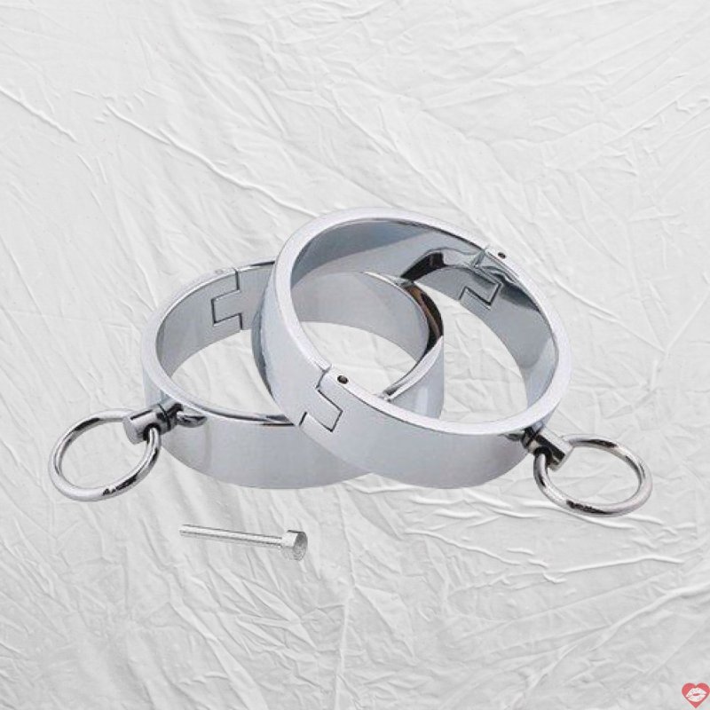 Còng tay kim loại bạo dâm bền chắc BDSM kích thích chơi 