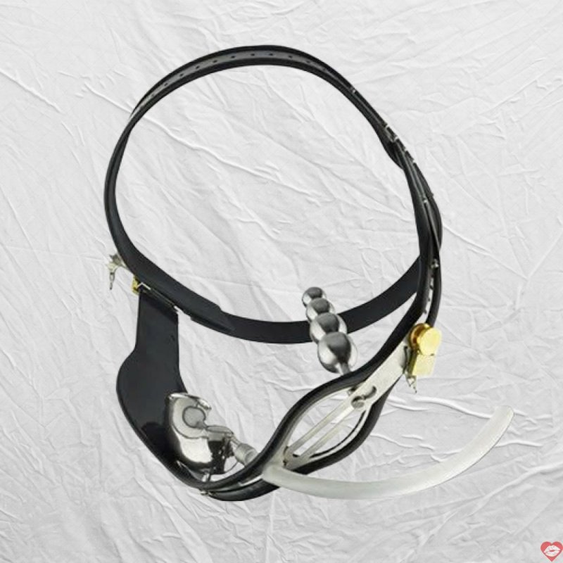 Đai khóa trinh tiết nam chữ T an toàn kèm phích cắm hậu môn 