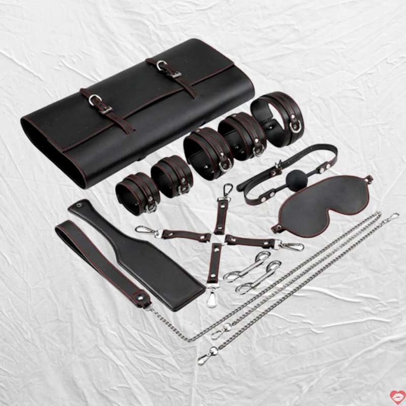 Bộ dụng cụ BDSM màu đen cao cấp kích thích cảm xúc mạnh mẽ 