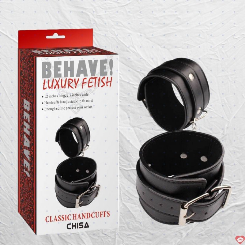 Còng Tay Da Chisa Behave! Phụ Kiện Fetish Sang Trọng Cao Cấp 
