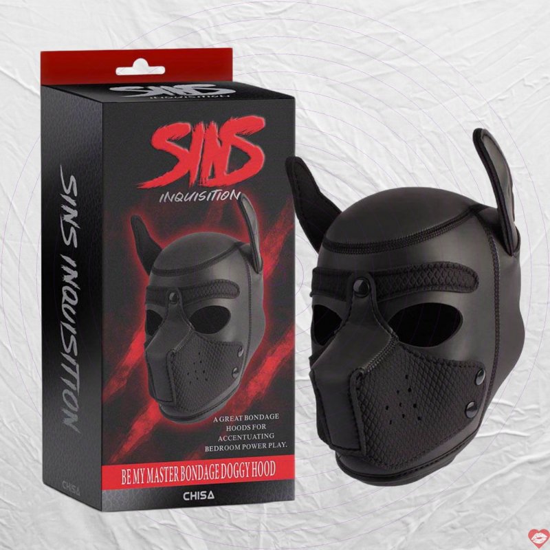Mặt nạ BDSM Chisa Be My Master Hood ngầu chất liệu da cao cấp 