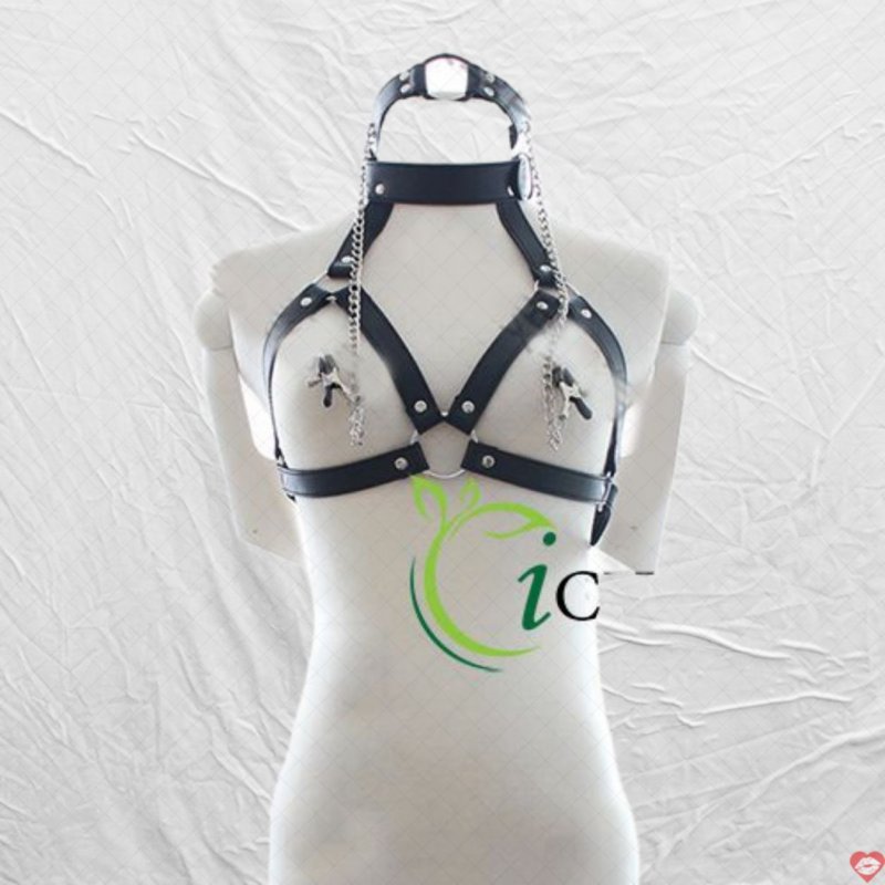 Đồ chơi BDSM cao cấp Kẹp vú xích cổ kích thích khoái cảm 