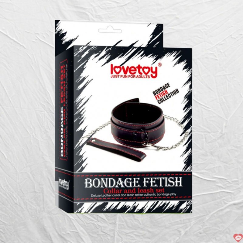 Bộ vòng cổ và dây xích cosplay Lovetoy Bondage Fetish