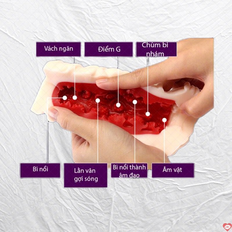 Máy thủ dâm Leten 3D đỏ thực tế cảm giác sống động chất lượng 