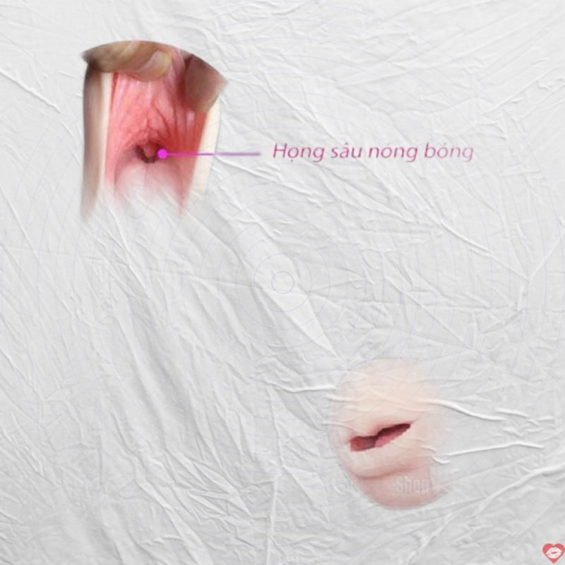 Dụng cụ thủ dâm nam hình miệng Silicone Cao Cấp Tăng Khoái Cảm 