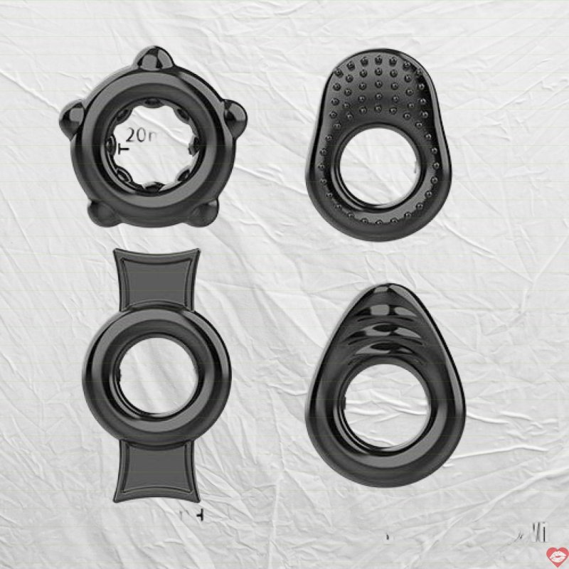 Bộ 4 vòng silicone tăng khoái cảm chống xuất tinh sớm hiệu quả 